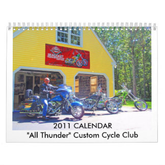 2011 CALENDAR "All Thunder" Custom Cyc... Kalender