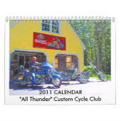 2011 CALENDAR "All Thunder" Custom Cyc... Kalender (Hoes)