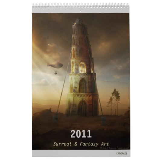 2011 Digitale surrealistische en fantastische kuns Kalender (Hoes)