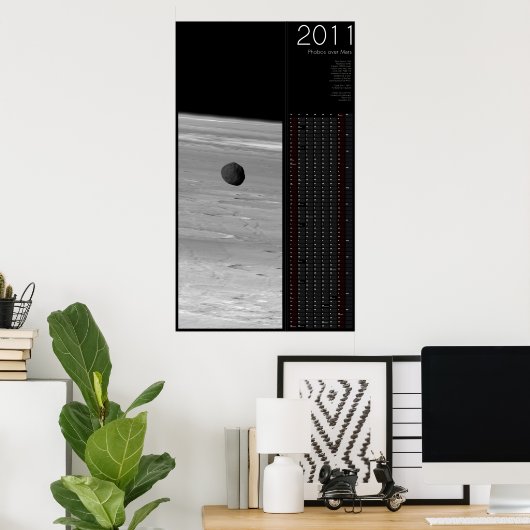 2011 Fobos over Mars Poster (Thuiskantoor)
