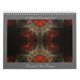 2011 Fractal Art Design Agenda Kalender