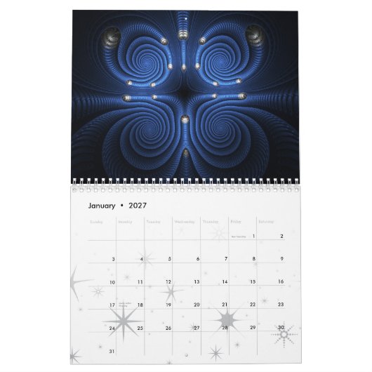 2011 Fractal Calendar Kalender (Jan 2027)
