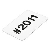 2011 Hashtag 14 Verjaardag Jubileum Magneet (Linkerzijde)