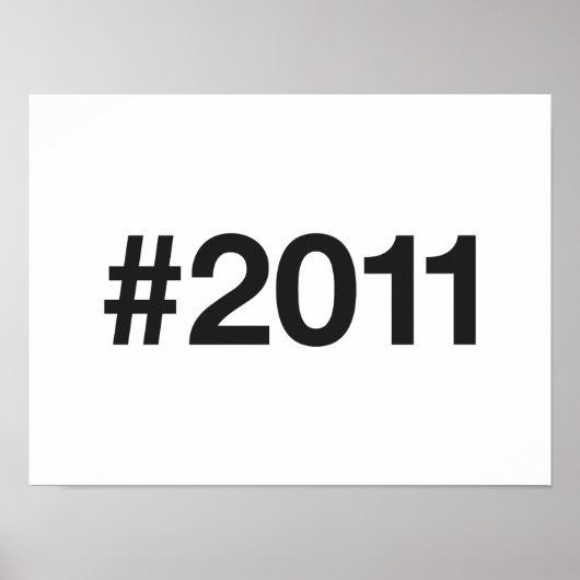 2011 Hashtag 14 Verjaardag Jubileum Poster (Voorkant)