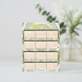 2011 Jaar in één oogopslag Briefkaart (Staand voorkant)