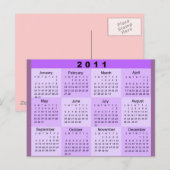 2011 Jaar in één oogopslag Briefkaart (Voorkant / Achterkant)