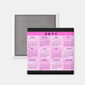 2011 Jaar in één oogopslag Magneet (Voorkant / Achterkant)