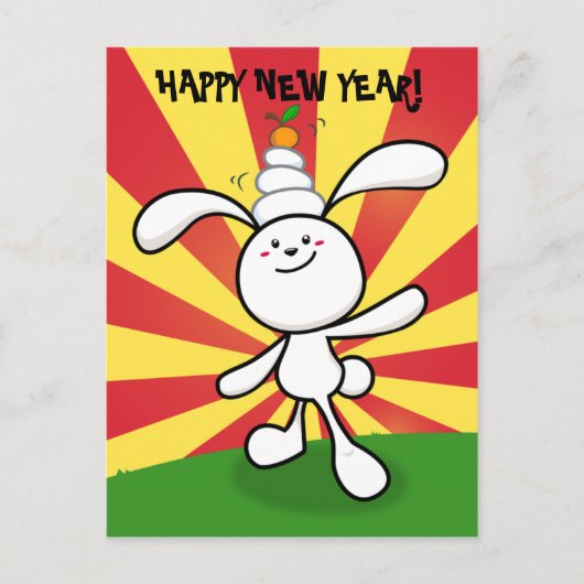 2011: Jaar van het Konijn: Mochi Balance! Feestdagenkaart (Voorkant)