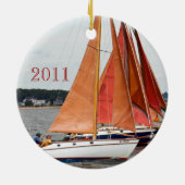 2011 Kerstmis Keramisch Ornament (Achterkant)