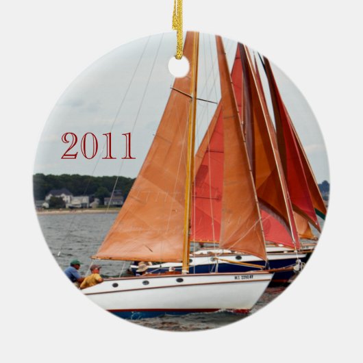 2011 Kerstmis Keramisch Ornament (Achterkant)