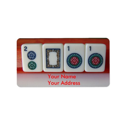 2011 Mah-Jongg Etiket (Voorkant)