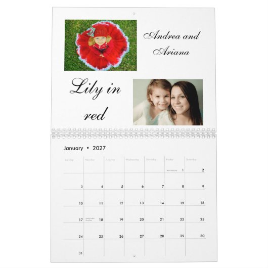 2011 Model Bronagenda Kalender (Jan 2027)