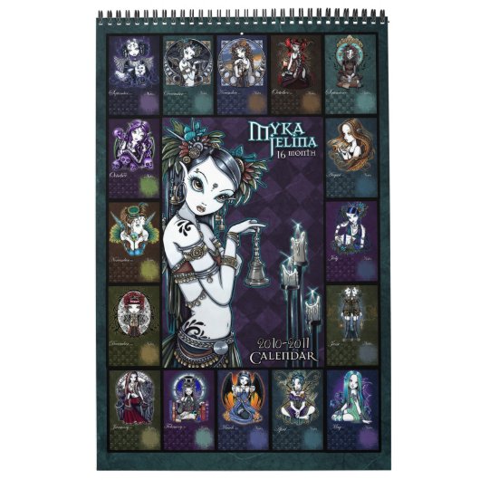 2011 Myka Jelina Art Calendar Kalender (Hoes)