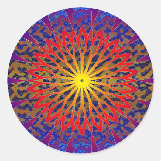 2011 SDC SUN Dial Chakra Ronde Sticker (Voorkant)