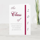 2011 Uitnodiging voor traditioneel Afstuderen (Voorkant)