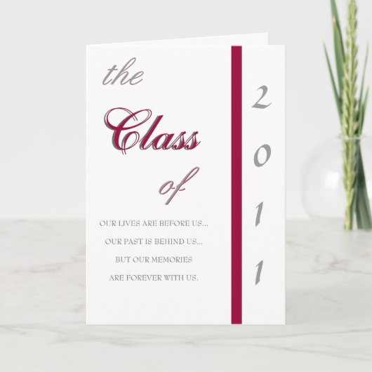 2011 Uitnodiging voor traditioneel Afstuderen (Voorkant)