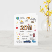 2011 Verjaardag Kaart voor zoon of dochter (Gele Bloem)