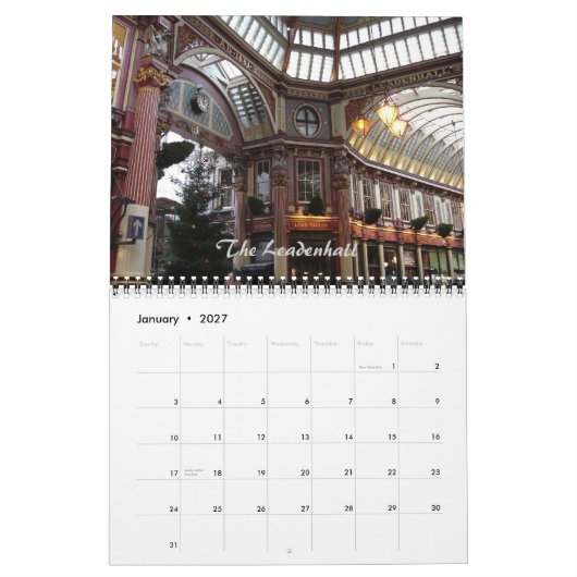 2011 Volg me in Londen Agenda Kalender (Jan 2027)