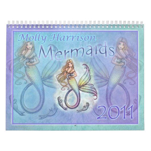2011 Zeemeerminnenkalender door Molly Harrison Kalender (Hoes)