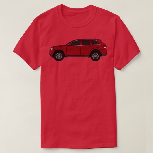 2011cadeau SUV 4X4 WK2 rood T-shirt (Design voorkant)