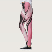 20125 abstracte roze spandex leggings (Links)