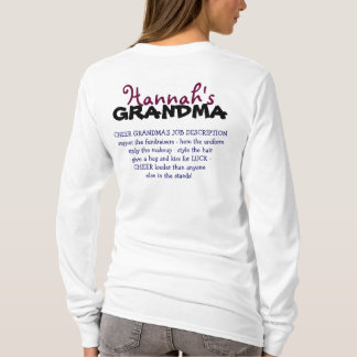 2012-13 Jefferson Cheer GRANDMA gepersonaliseerd T-shirt