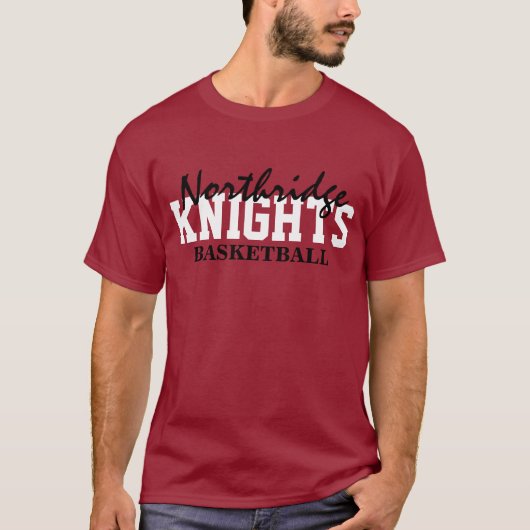 2012-13 Northridge Basketball Personalized LS T-sh T-shirt (Voorkant)