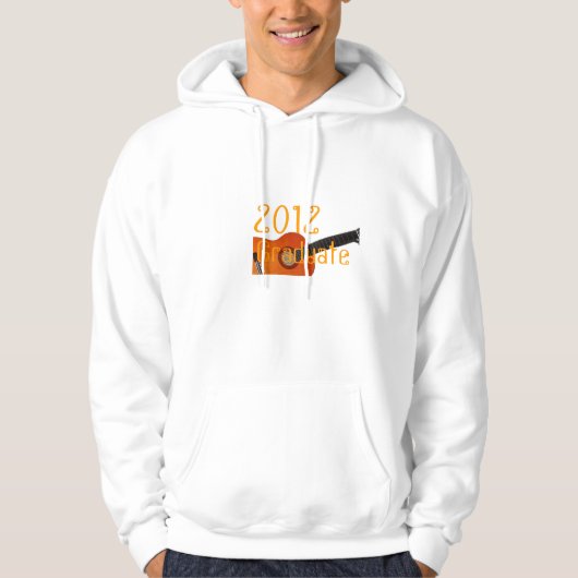 2012 afgestudeerd Basic Hooded Sweatshirt: 5 kleur Hoodie (Voorkant)