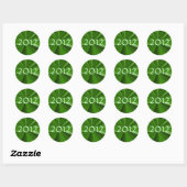 2012 Afstuderen Ronde Sticker (Vel)