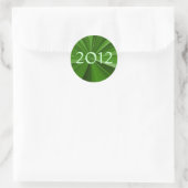 2012 Afstuderen Ronde Sticker (Tas)