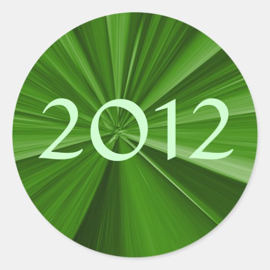 2012 Afstuderen Ronde Sticker (Voorkant)