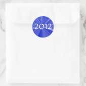 2012 Afstuderen Ronde Sticker (Tas)