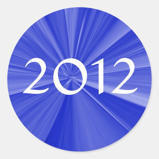 2012 Afstuderen Ronde Sticker (Voorkant)