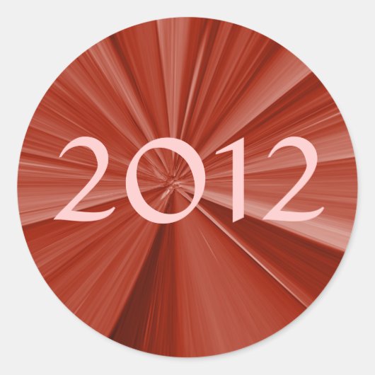 2012 Afstuderen Ronde Sticker (Voorkant)
