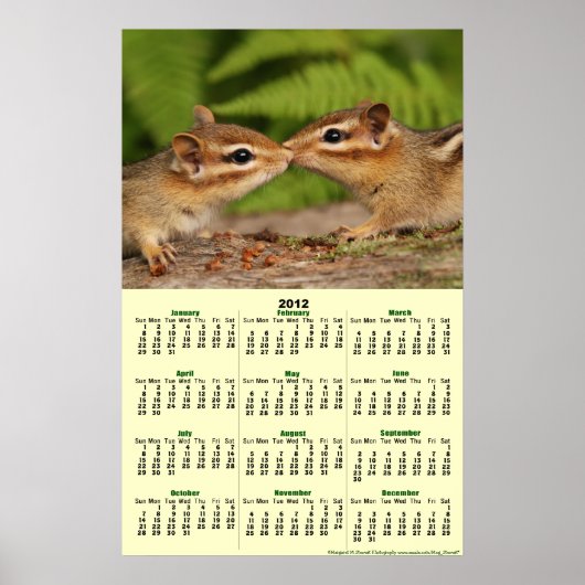 2012 Agenda - Baby Chipmunks Poster Agenda (Voorkant)