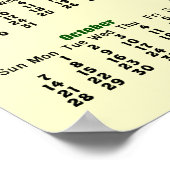 2012 Agenda - Poster Agenda met Baby Chipmunks (Hoek)