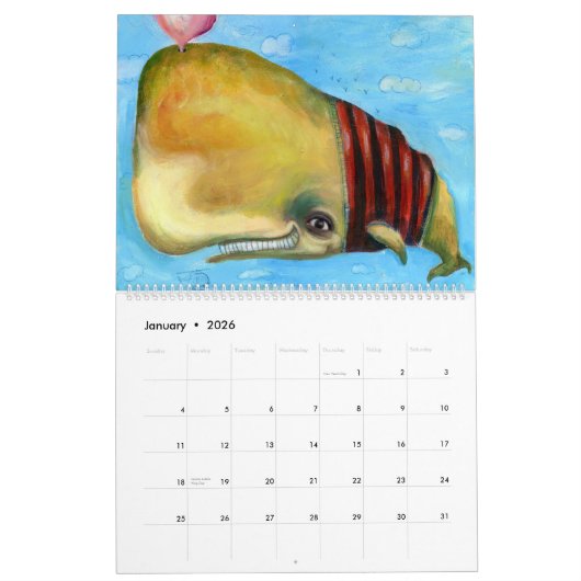 2012 Agenda van de kunst van Ale Diaz Studios Kalender (Jan 2026)