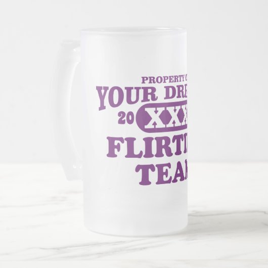 2012 alleen in je dromen extreme flirten team matglas bierpul (Voorkant links)