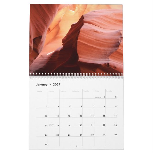 2012 Antelope Canyon Agenda Kalender (Jan 2027)