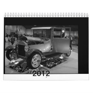 2012 Auto's van gisteren in zwart-wit Kalender