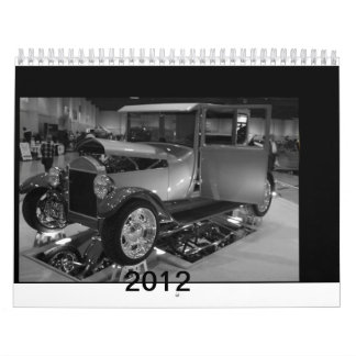 2012 Auto's van gisteren in zwart-wit Kalender