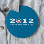 2012 Barack Obama herkozen Ontwerp Ronde Button 6,0 Cm (In situ)