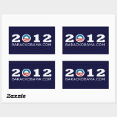 2012 Barack Obama herverkiezing ontwerp Rechthoekige Sticker (Vel)