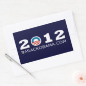 2012 Barack Obama herverkiezing ontwerp Rechthoekige Sticker (Envelop)