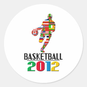 2012: Basketball Ronde Sticker