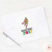 2012: Basketball Ronde Sticker (Envelop)