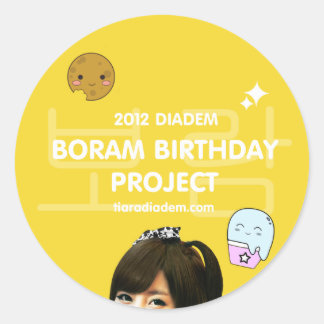 2012 Boram Verjaardag Sticker