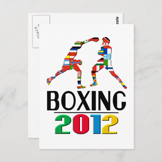 2012: Boxing Briefkaart (Voorkant / Achterkant)