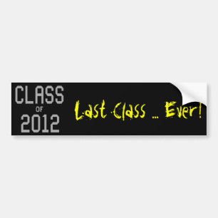 2012 Bumpersticker van de laatste klasse