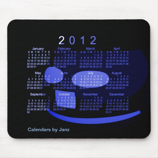 2012-bureaukalender muismat (Voorkant)